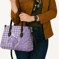 Purple Hawaii Palaka Cowboy Turtle Leather Bag Hawaiian Paniolo Puakenikeni Maile Lei DT05 - Polynesian Pride