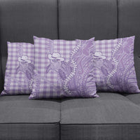 Purple Hawaii Palaka Cowboy Turtle Pillow Cover Hawaiian Paniolo Puakenikeni Maile Lei DT05 - Polynesian Pride