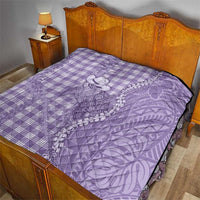 Purple Hawaii Palaka Cowboy Turtle Quilt Hawaiian Paniolo Puakenikeni Maile Lei DT05 - Polynesian Pride