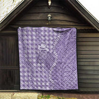 Purple Hawaii Palaka Cowboy Turtle Quilt Hawaiian Paniolo Puakenikeni Maile Lei DT05 - Polynesian Pride