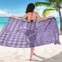 Purple Hawaii Palaka Cowboy Turtle Sarong Hawaiian Paniolo Puakenikeni Maile Lei DT05 - Polynesian Pride