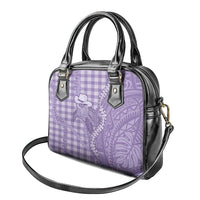 Purple Hawaii Palaka Cowboy Turtle Shoulder Handbag Hawaiian Paniolo Puakenikeni Maile Lei DT05 - Polynesian Pride
