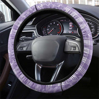 Purple Hawaii Palaka Cowboy Turtle Steering Wheel Cover Hawaiian Paniolo Puakenikeni Maile Lei DT05 - Polynesian Pride