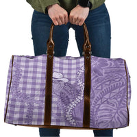 Purple Hawaii Palaka Cowboy Turtle Travel Bag Hawaiian Paniolo Puakenikeni Maile Lei DT05 Purple - Polynesian Pride