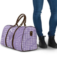 Purple Hawaii Palaka Cowboy Turtle Travel Bag Hawaiian Paniolo Puakenikeni Maile Lei DT05 - Polynesian Pride