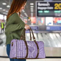 Purple Hawaii Palaka Cowboy Turtle Travel Bag Hawaiian Paniolo Puakenikeni Maile Lei DT05 - Polynesian Pride