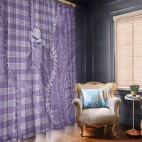 Purple Hawaii Palaka Cowboy Turtle Window Curtain Hawaiian Paniolo Puakenikeni Maile Lei DT05 - Polynesian Pride
