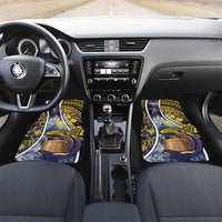 Tokelau Car Mats National Badge Waves Style