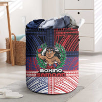 Samoa Boxing Laundry Basket Samoan Boxer Funny Style - Polynesian Pride