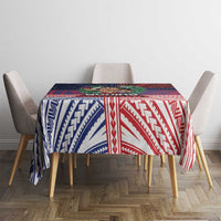 Samoa Boxing Tablecloth Samoan Boxer Funny Style - Polynesian Pride