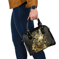 Niue Shoulder Handbag Niuean Crab Waves Style