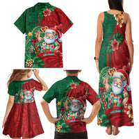 Hawaii Christmas Family Matching Tank Maxi Dress and Hawaiian Shirt Mele Kalikimaka Funny Hawaiian Santa DT05 - Polynesian Pride