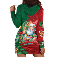 Hawaii Christmas Hoodie Dress Mele Kalikimaka Funny Hawaiian Santa DT05 - Polynesian Pride