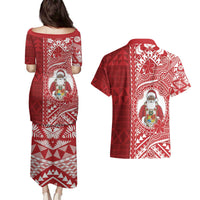 Tonga Christmas Couples Matching Puletasi and Hawaiian Shirt Kilisimasi Fiefia DT05 - Polynesian Pride
