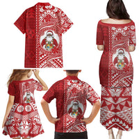 Tonga Christmas Family Matching Puletasi and Hawaiian Shirt Kilisimasi Fiefia DT05 - Polynesian Pride