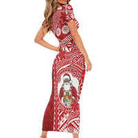 Tonga Christmas Family Matching Short Sleeve Bodycon Dress and Hawaiian Shirt Kilisimasi Fiefia DT05 - Polynesian Pride