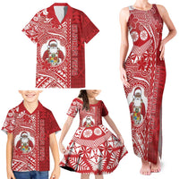 Tonga Christmas Family Matching Tank Maxi Dress and Hawaiian Shirt Kilisimasi Fiefia DT05 - Polynesian Pride