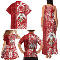 Tonga Christmas Family Matching Tank Maxi Dress and Hawaiian Shirt Kilisimasi Fiefia DT05 - Polynesian Pride
