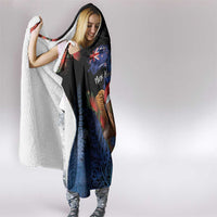 New Zealand Christmas Hooded Blanket Santa Kiwi Bird With Pohutukawa Flowers DT05 - Polynesian Pride