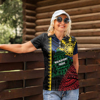 Personalised Philippines Christmas Women Polo Shirt Xmas Tree Filipino Tribal Patterns - Polynesian Pride