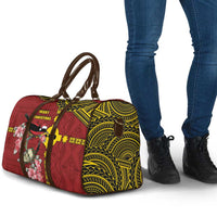 Rotuma Christmas Travel Bag Rotuma Myzomela Birds With Hibiscus Flowers DT05 - Polynesian Pride