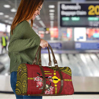 Rotuma Christmas Travel Bag Rotuma Myzomela Birds With Hibiscus Flowers DT05 - Polynesian Pride
