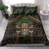 Hawaii Tiki Pirates Bedding Set Kakau Pattern Polynesian Style