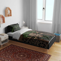 Hawaii Tiki Pirates Bedding Set Kakau Pattern Polynesian Style