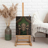 Hawaii Tiki Pirates Canvas Wall Art Kakau Pattern Polynesian Style
