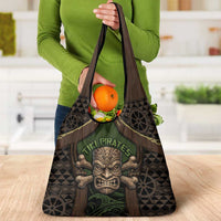 Hawaii Tiki Pirates Grocery Bag Kakau Pattern Polynesian Style