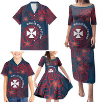 Personalised Wallis And Futuna Family Matching Puletasi and Hawaiian Shirt Hibiscus Polynesian Tribal Pattern DT05 - Polynesian Pride