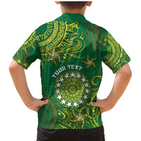Personalised Cook Islands Family Matching Mermaid Dress and Hawaiian Shirt Hibiscus Polynesian Tribal Pattern DT05 - Polynesian Pride