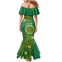 Personalised Cook Islands Family Matching Mermaid Dress and Hawaiian Shirt Hibiscus Polynesian Tribal Pattern DT05 - Polynesian Pride