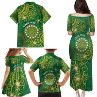 Personalised Cook Islands Family Matching Puletasi and Hawaiian Shirt Hibiscus Polynesian Tribal Pattern DT05 - Polynesian Pride