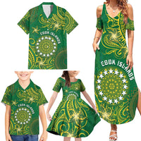 Personalised Cook Islands Family Matching Summer Maxi Dress and Hawaiian Shirt Hibiscus Polynesian Tribal Pattern DT05 - Polynesian Pride