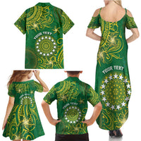 Personalised Cook Islands Family Matching Summer Maxi Dress and Hawaiian Shirt Hibiscus Polynesian Tribal Pattern DT05 - Polynesian Pride