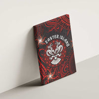 Easter Island Canvas Wall Art Hibiscus Polynesian Tribal Pattern