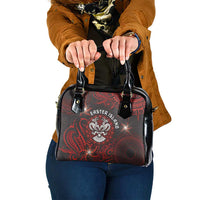 Easter Island Shoulder Handbag Hibiscus Polynesian Tribal Pattern