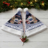 Samoa Christmas Santa Hat Samoan Siva Dance With Santa - Polynesian Pride