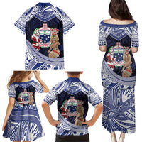 Samoa Christmas Family Matching Puletasi and Hawaiian Shirt Samoan Siva Dance With Santa DT05 - Polynesian Pride