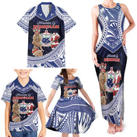 Samoa Christmas Family Matching Tank Maxi Dress and Hawaiian Shirt Samoan Siva Dance With Santa DT05 - Polynesian Pride