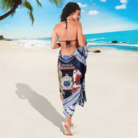 Samoa Christmas Sarong Samoan Siva Dance With Santa - Polynesian Pride