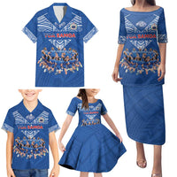 Toa Samoa Family Matching Puletasi and Hawaiian Shirt Samoan Warrior Spirit Rugby DT05 - Polynesian Pride
