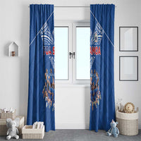 Toa Samoa Window Curtain Samoan Warrior Spirit Rugby - Polynesian Pride