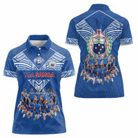Toa Samoa Women Polo Shirt Samoan Warrior Spirit Rugby - Polynesian Pride