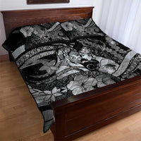 Maori Romantic Valentine Quilt Bed Set The Hongi Kiss Black Galaxy