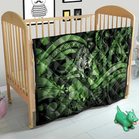 Maori Romantic Valentine Quilt The Hongi Kiss Green Galaxy
