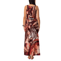 Personalised Maori Romantic Valentine Family Matching Tank Maxi Dress and Hawaiian Shirt The Hongi Kiss Red Galaxy DT05 - Polynesian Pride