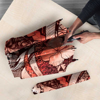 Maori Romantic Valentine Umbrella The Hongi Kiss Red Galaxy