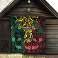 Vanuatu Independence Day Quilt Boar Tusk Warrior Tribal Floral Patterns